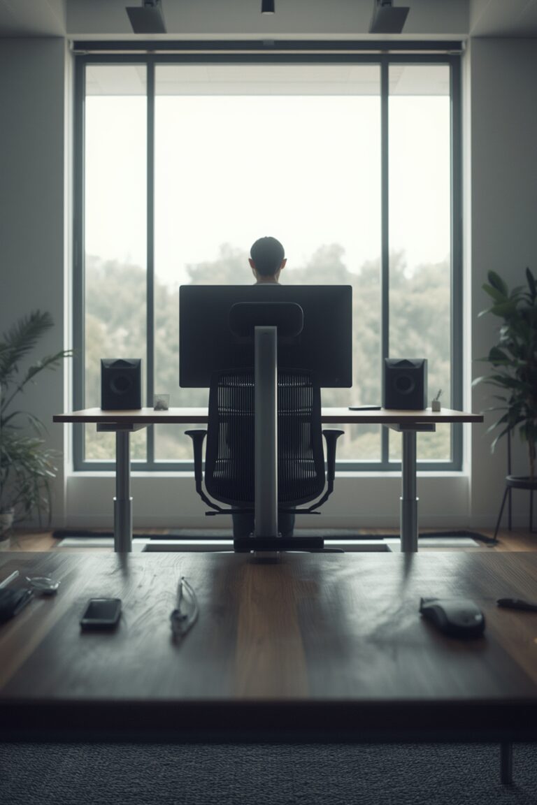 adjustable standing desk converter - featured image