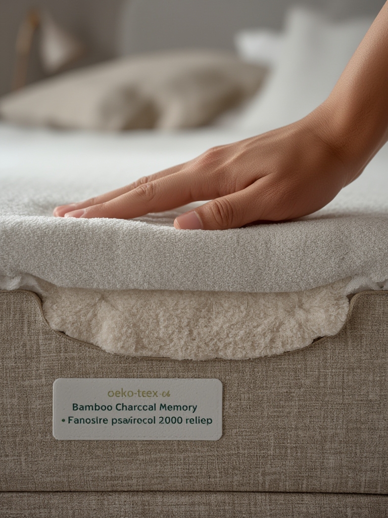 best bamboo charcoal memory foam mattress in action