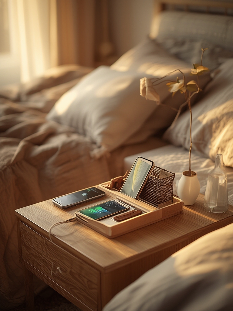 bedside organizer phone charger - Illustration 3