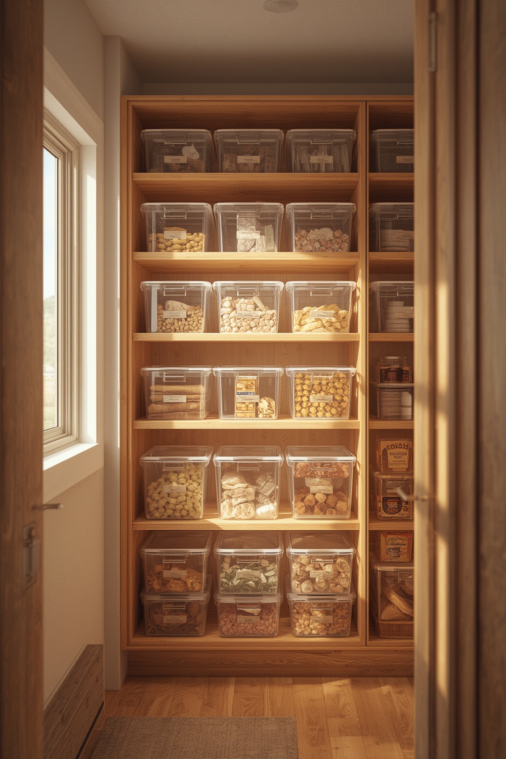 best clear pantry organizer bins product view