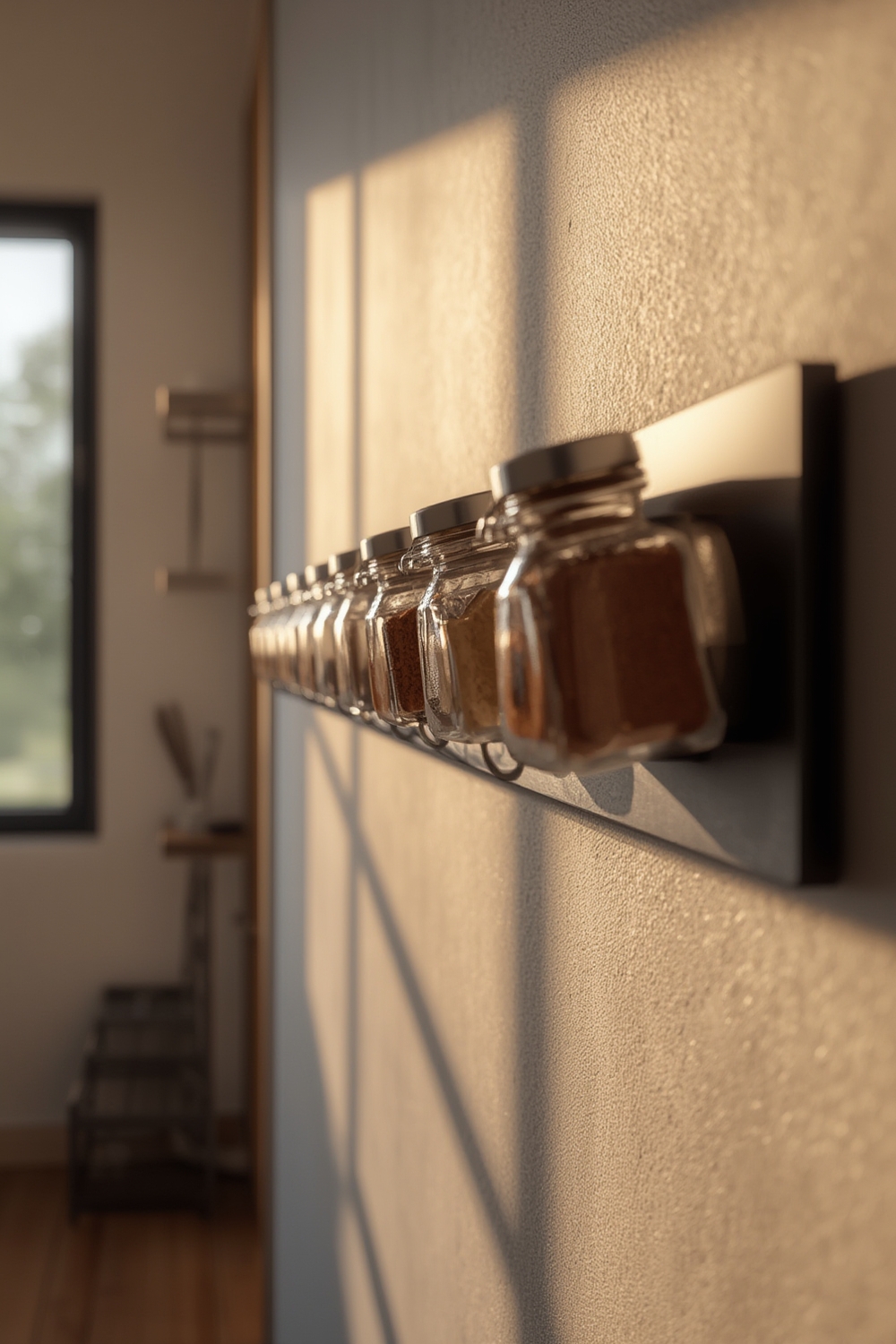 magnetic spice jars wall mounted - Illustration 1