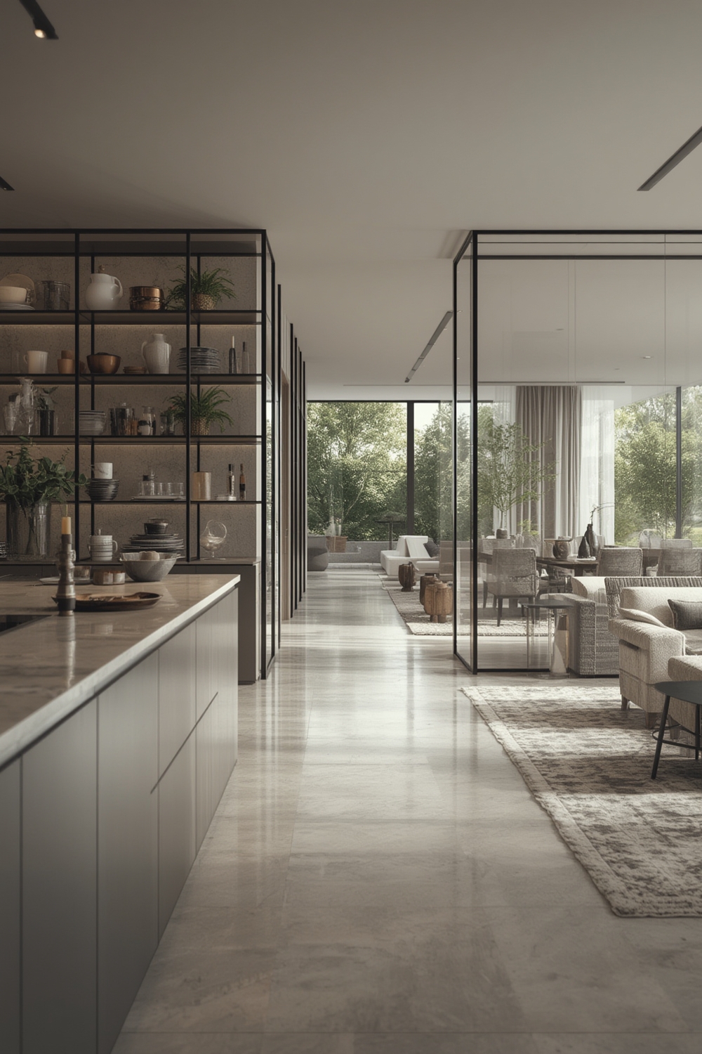 open plan kitchen dividers